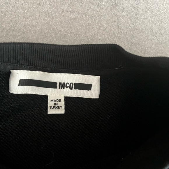 [S]McQ By Alexandra McQueen Black Graphic Sweatshirt - Picture 5 of 10